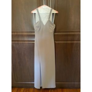 Macys evening gown - grey size 2 EXCELLENT condition